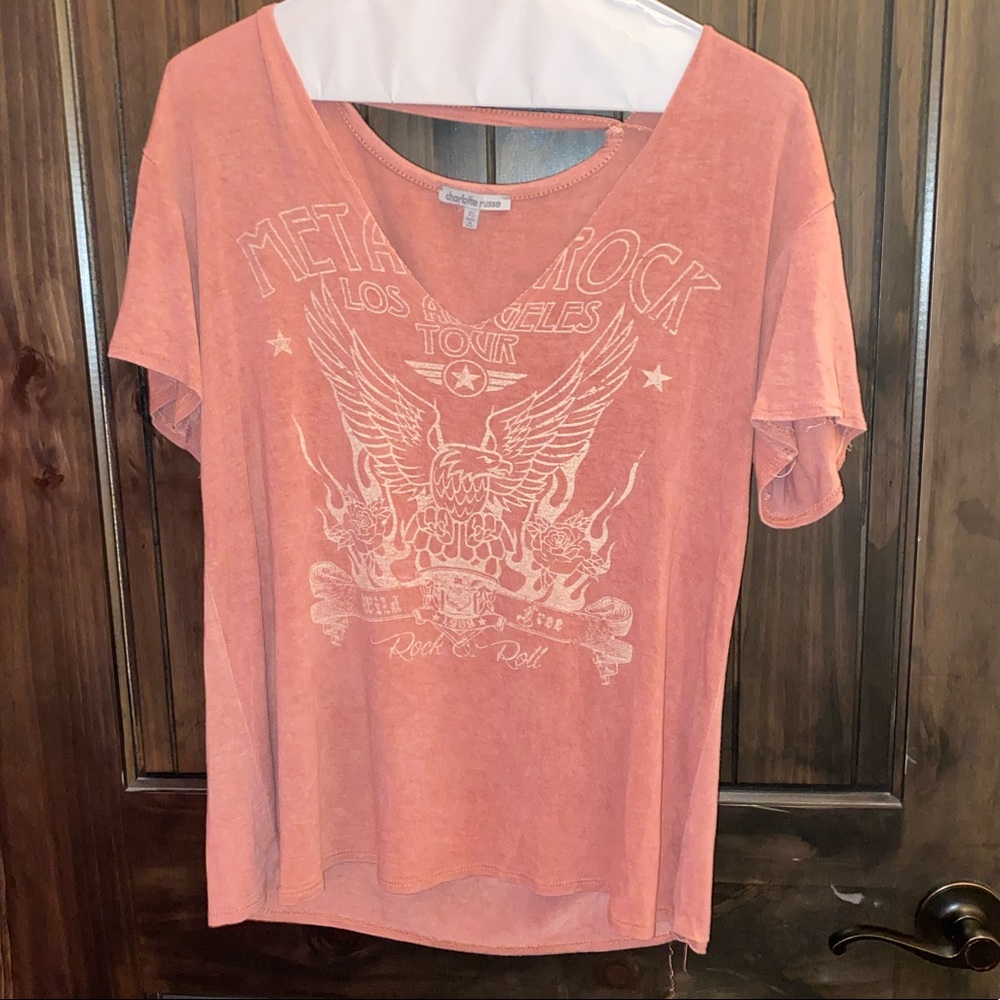v-neck band tshirt
